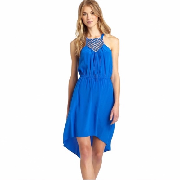 Rebecca Taylor Macrame Cami 100% silk dress. - Picture 3 of 8